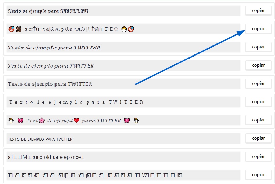 texto-para-twitter-ascii